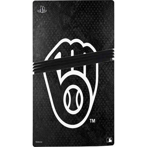 MLB Milwaukee Brewers Dark Wash PS5 Pro Bundle Skin